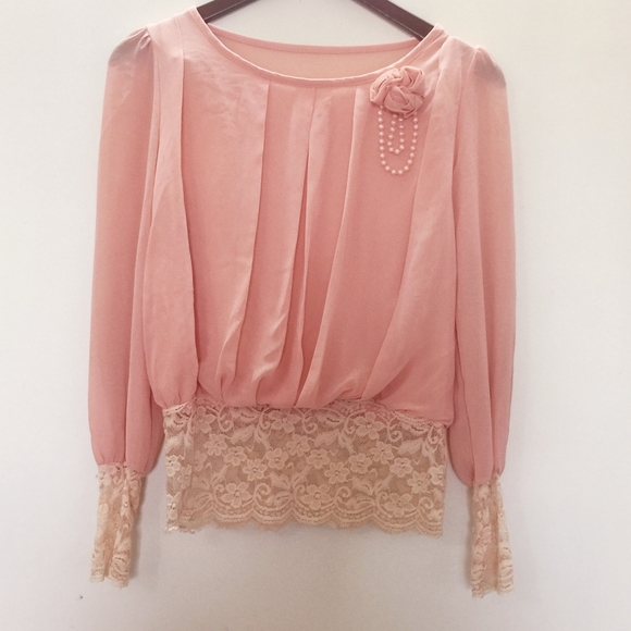 Embellished Peach Top - Picture 3 of 9